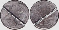 2 Cent Deutschland 2 Cent 2006A Fehlprägung auf artfremder Eisenronde ohne Randrille