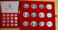 Russland Olympiaserie 1980 28 Münzen 900er Silber Russland Olympiaserie 1980 28 Münzen Serie komplett 900er Silber Gewicht 700g