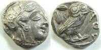Antikes Griechenland - Athen Tetradrachme Griechenland Tetradrachme mit Eule - alter Stil nach 400