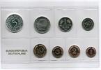 Deutschland / BRD / Kurssätze 1Pf. bis 5 DM Kurssatz Bundesrepublik Deutschland 1965G Polierte Platte Auflage nur 8233 Stück