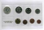 Deutschland / BRD / Kurssätze 1Pf. bis 5 DM Kurssatz Bundesrepublik Deutschland 1967F Polierte Platte Auflage nur 1600 Stück