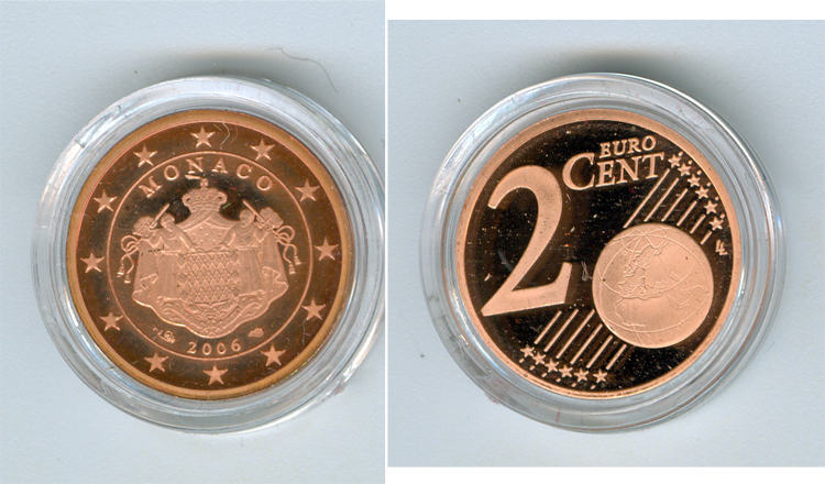 2 cent 2006 monaco proof