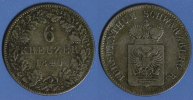 Schwarzburg-Rudolstadt 6 Kreuzer 1840 f.ss 
