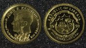 Liberia 20 Dollars Kennedy - Gold