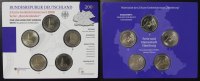 BRD Satz 5x 2 Euro Hamburg, Hauptkirche St. Michaelis - A-J - Gedenkmünzenset