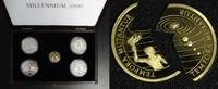 Kiribati & Samoa Satz 5 & 50 Dollars/ Tala Split-Coins - Millennium-Set - 10 Münzen - Gold & Silber