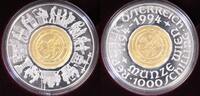 &Ouml;sterreich 1000 Schilling 1994 PP/OVP/Zert 1000 Sch 800 Jahre M&uuml;nze Wien 654,00 EUR 