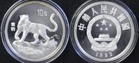 China 10 Yuan 1992 PP 10 Yuan Schneeleopard 1992 mit MDM-Zertifikat 105,00 EUR 