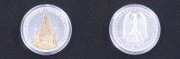 Deutschland 10 DM 1995 st 10 DM 1995 Frauenkirche teilvergoldet 21,00 EUR 