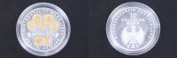 Deutschland 10 DM 1998 st 10 DM 1999 50 Jahre deutsche Mark teilvergoldet 21,00 EUR 