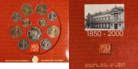 Belgien 2x 76,5 Francs Kursmünzensatz 2000