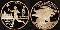 USA 5 Dollar Olympia Atlanta - Fackelläufer