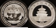 China 10 Yuan, in orig. Kapsel 30 Jahre Pandas