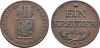 RÖMISCH-DEUTSCHES REICH 1 Kreuzer Franz II., 1792-1835.