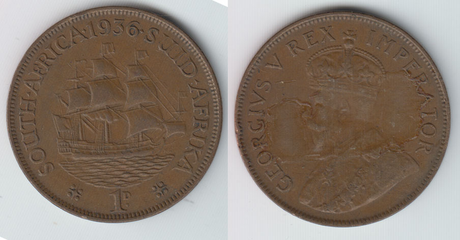 S Dafrika South Africa Penny George V Like Scan Vf Ma Shops