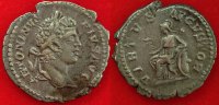 Römische Kaiserzeit - Caracalla Denar AR-Denar des Caracalla, Rv.: behelmter Virtus mit Viktoria, VIRTVS AVGVSTOR