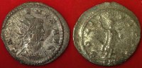 Römische Kaiserzeit - Gallienus Antoninian B-Antoninian des Gallienus Rv: nach links stehende Solgott, SOLI INVICTO