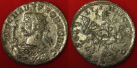 Römische Kaiserzeit - Probus Antoninian B-Antoninian des Probus Rv: Sol in Quadriga frontal, SOLI INVICTO / KAA