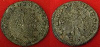 Römische Kaiserzeit - Severus II. 1/4 Follis AE-1/4-Follis des Severus II. Rv: Genius, GENIO POPVLI ROMSNI / SIS