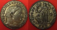 Römische Kaiserzeit - Constantinus I. Mittelfollis AE-Follis des Constantinus I., Rv: Jupiter hält victoria, IOVI CONSERVATORI /SMN
