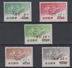 Riu-Kiu Inseln 9 - 35 (5 Werte) Riu-Kiu Inseln 1959, Michel-Nummer 78 bis 82, Postfrisch