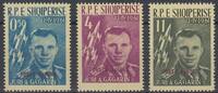 Albanien 0,50 Lek. - 11 Lek. (3 Werte) Albanien, Michel-Nummer 647 - 649 a, Wostok 1, Postfrisch