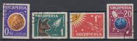 Albanien 0,50 Lek. - 20 Lek. (4 Werte) Albanien, Michel-Nummer 663 - 666, Weltraumforschung, Gestempelt