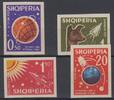 Albanien 0,50 Lek. - 20 Lek. (4 Werte) Albanien, Michel-Nummer 668 - 691, Weltraumforschung, Postfrisch