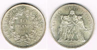 Frankreich 10 Francs Frankreich, Silbermünze 10 Francs 1969, Herkules-Gruppe, Erhaltung siehe Scan