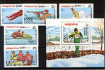 Kambodscha 6 Werte Kabodscha, Mi-Nr. 517-31, Bl. 132, Sportmarken Olympische Winterspiele