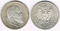 Württemberg 5 Mark Kaiserreich, Württemberg 1913 F, Wilhelm II., Erhaltung siehe Scan!