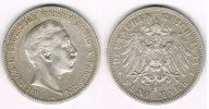 Preußen 5 Mark Preußen 5 Mark 1894 A, Wilhelm II., Erhaltung siehe Scan!