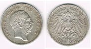 Sachsen 5 Mark Kursmünze, 5 Mark 1894 E, Albert, siehe Scan!