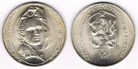 Tschechoslowakei 100 Kronen czechoslovakia, silver coin "Petr Brandl", 100 Korun