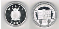 Malta 10 Euro Malta silver coin, 10 Euro, La Castellania - Valletta, Proof