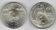 USA 1 Dollar USA, silver coin columbus quincentenary 1992, like scan