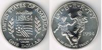 USA Dollar commemorative silver dollar 1994 "World Cup USA 1994", like scan