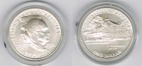 USA 1 Dollar USA, silver coin Eisenhower 1991, like scan