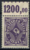 Deutsches Reich 20 Mark Deutsches Reich, Mi.-Nr. 230 WOR, 0\'7\'0, Freimarken Posthorn