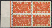 Deutsches Reich 10 Pfennig Mi.-Nr. D 111, Viererblock, Dienstmarken Freimarken