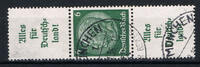Deutsches Reich 1 Wert Deutsches Reich, Mi.-Nr. S 140, Zusammendruck, Hindenburg,