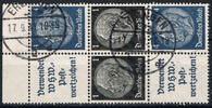 Deutsches Reich 4 Werte Deutsches Reich, Mi.-Nr. S 168 + S 172, Zusammendruck, Hindenburg,