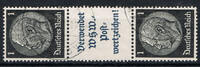 Deutsches Reich 2 Werte Deutsches Reich, Mi.-Nr. S 170, Zusammendruck, Hindenburg,