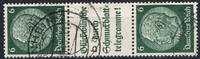 Deutsches Reich 2 Werte Deutsches Reich, Mi.-Nr. S 186, Zusammendruck, Hindenburg,