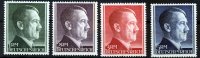 Deutsches Reich von 1 RM bis 5 RM Deutsches Reich, Mi.-Nr. 799-802 Freimarken:Adolf Hitler