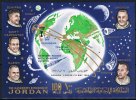 Jordanien 100 Fils Block 10 (Michel-Nr. 436), Astronauten und Weltkarte, Postfrisch