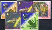 Jordanien 5 - 50 Fils Michel-Nr. 541 B, Erforschung des Weltraumes, Postfrisch