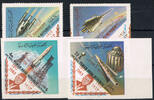 Jemen / Nordjemen 1/4 - 20 Buqsha (4 Werte) Michel-Nr. 405 - 408, Weltraum / John F. Kennedy, Postfrisch