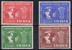 Indien 2 - 12 Annas (4 Werte) Michel-Nr. 207 - 210, 75 Jahre Weltpostverein, Postfrisch