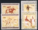 Algerien 1 - 3 Dinar Michel-Nr. 444 - 447, Felszeichnungen - Tassili N\'Ajjer, Postfrisch
